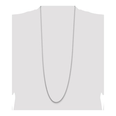 Sterling Silver 2.5mm Round Wheat Chain – view 4