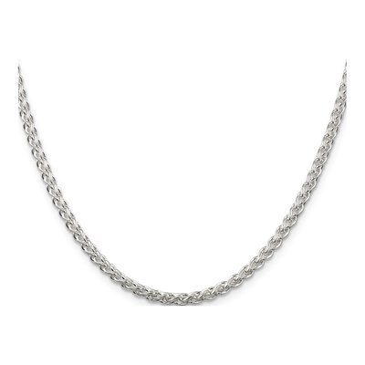 Sterling Silver 3mm Round Wheat Chain – view 2