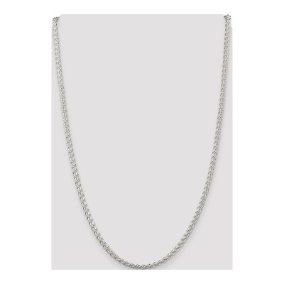 Sterling Silver 3mm Round Wheat Chain – view 4