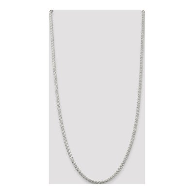 Sterling Silver 3mm Round Wheat Chain – view 4