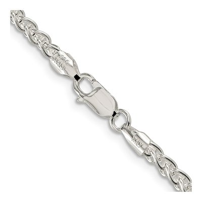 Sterling Silver 3mm Round Wheat Chain – view 3