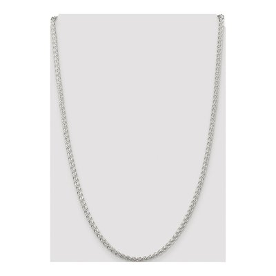 Sterling Silver 3mm Round Wheat Chain – view 4