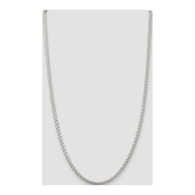 Sterling Silver 3mm Round Wheat Chain – view 4