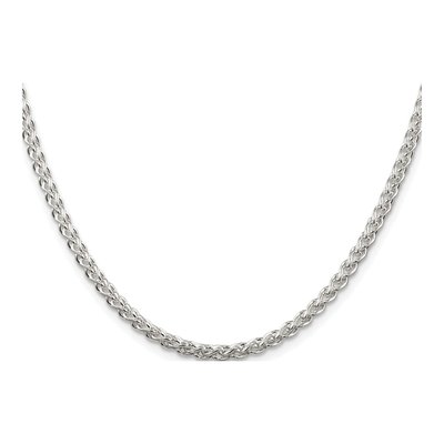 Sterling Silver 3mm Round Wheat Chain – view 2