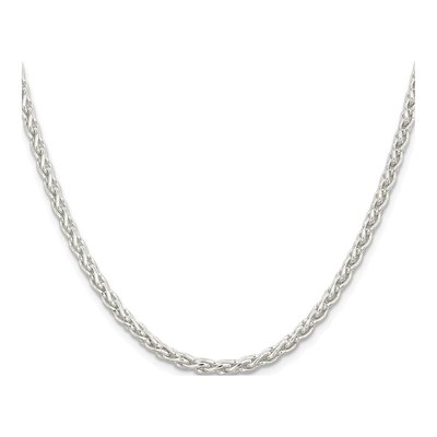 Sterling Silver 3.7mm Round Wheat Chain – view 2