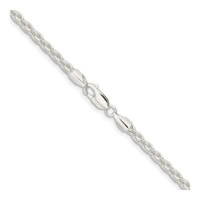 Sterling Silver 3.7mm Round Wheat Chain – view 3