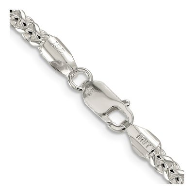 Sterling Silver 4mm Round Wheat Chain – view 3