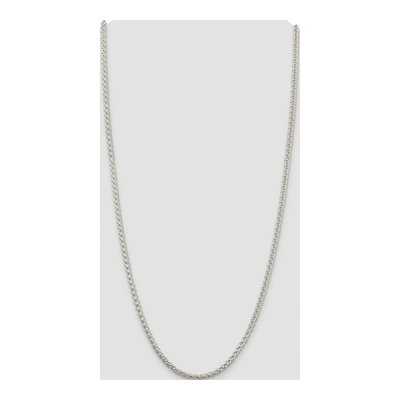 Sterling Silver 4mm Round Wheat Chain – view 4