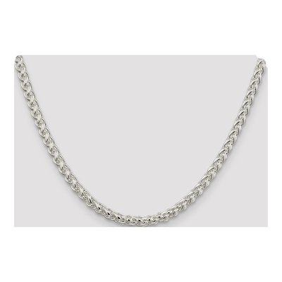 Sterling Silver 5mm Round Wheat Chain – view 4
