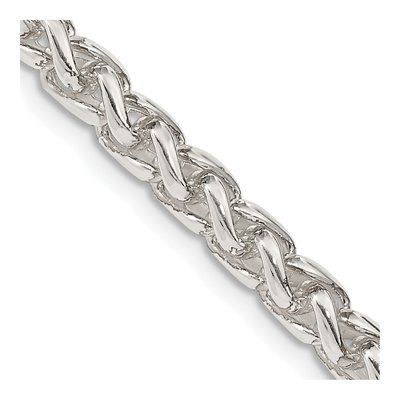 Sterling Silver 5mm Round Wheat Chain
