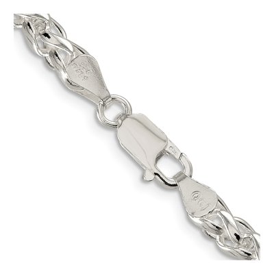 Sterling Silver 5mm Round Wheat Chain – view 3