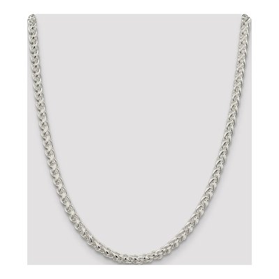 Sterling Silver 5mm Round Wheat Chain – view 4