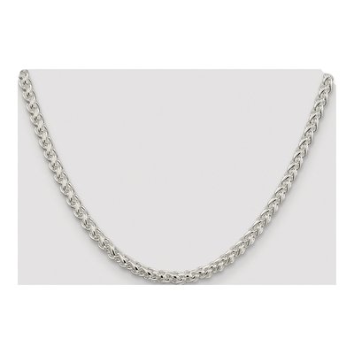 Sterling Silver 5mm Round Wheat Chain – view 4
