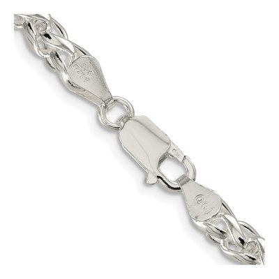 Sterling Silver 5mm Round Wheat Chain – view 3