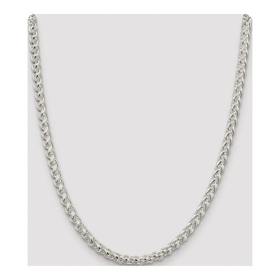 Sterling Silver 5mm Round Wheat Chain – view 4