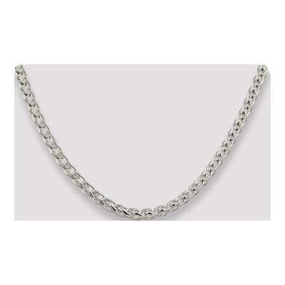 Sterling Silver 6mm Round Wheat Chain – view 4
