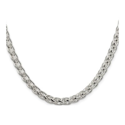 Sterling Silver 6mm Round Wheat Chain – view 2