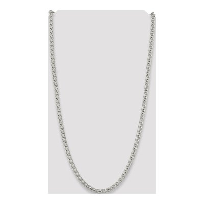 Sterling Silver 6mm Round Wheat Chain – view 4