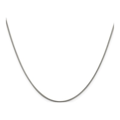 Sterling Silver 0.8mm Square Snake Chain – view 2