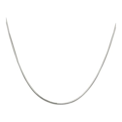 Sterling Silver 1mm Square Snake Chain – view 2
