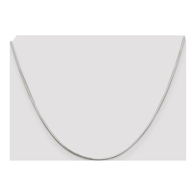 Sterling Silver 1mm Square Snake Chain – view 4