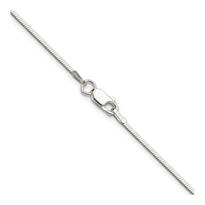 Sterling Silver 1.15mm Square Snake Chain – view 3