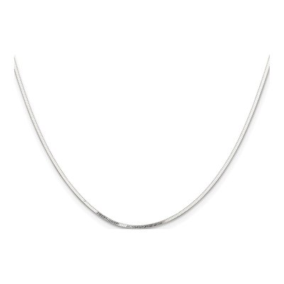 Sterling Silver 1.15mm Square Snake Chain – view 2