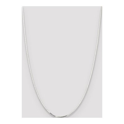 Sterling Silver 1.15mm Square Snake Chain – view 4