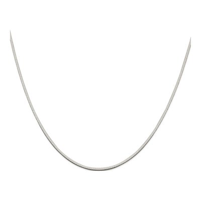 Sterling Silver 1.25mm Square Snake Chain – view 2