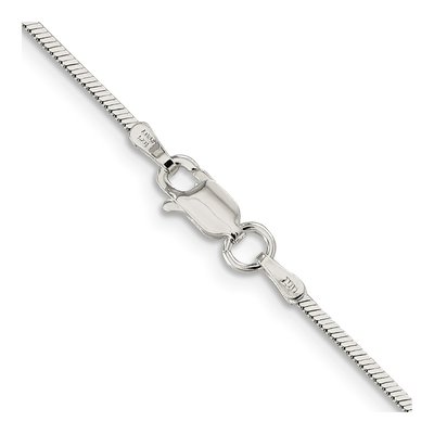 Sterling Silver 1.25mm Square Snake Chain – view 3