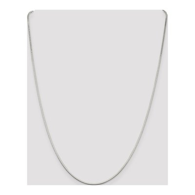 Sterling Silver 1.25mm Square Snake Chain – view 4