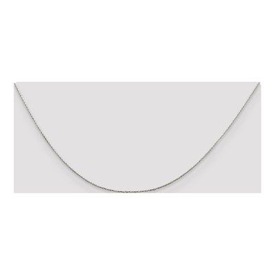 Sterling Silver 0.85mm Diamond-Cut Round Wheat Chain – view 4