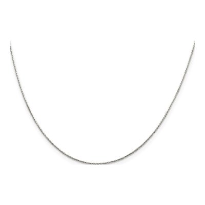 Sterling Silver 0.85mm Diamond-Cut Round Wheat Chain – view 2