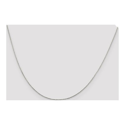Sterling Silver 0.85mm Diamond-Cut Round Wheat Chain – view 4