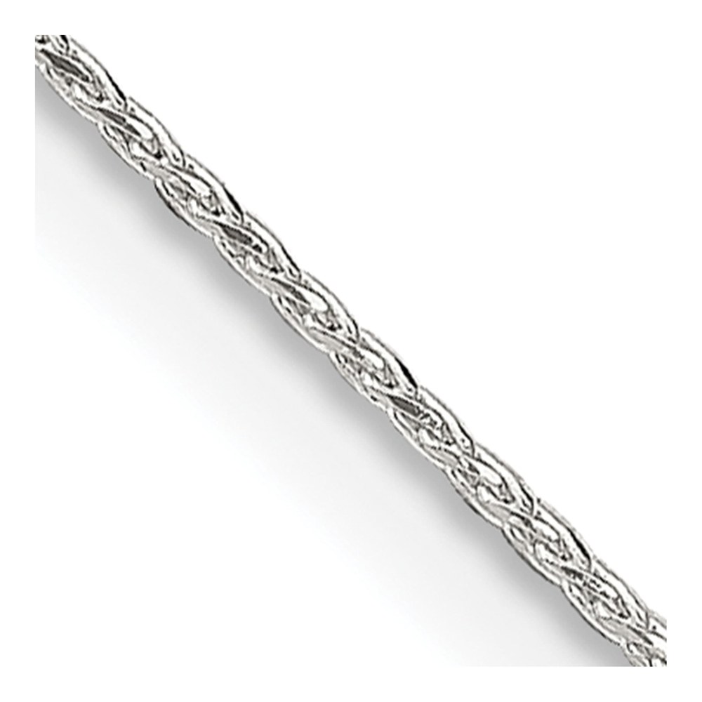 20 Inch Sterling Silver .85mm Diamond-Cut Round Spiga Chain With 2 Inch Ext. with Spring Ring Clasp