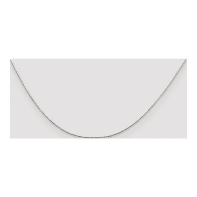 Sterling Silver 0.85mm Diamond-Cut Round Wheat Chain – view 4