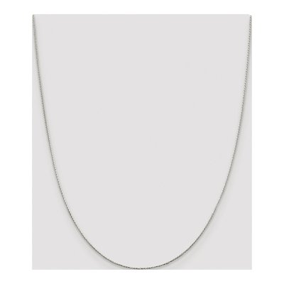Sterling Silver 0.85mm Diamond-Cut Round Wheat Chain – view 4