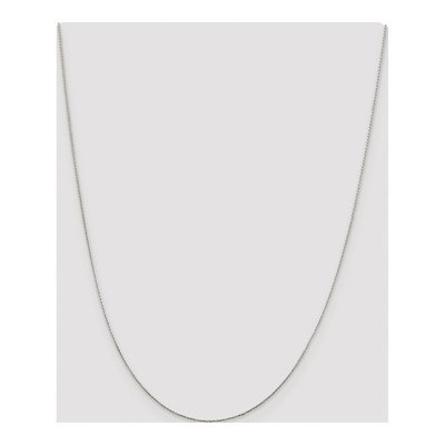 Sterling Silver 0.85mm Diamond-Cut Round Wheat Chain – view 4