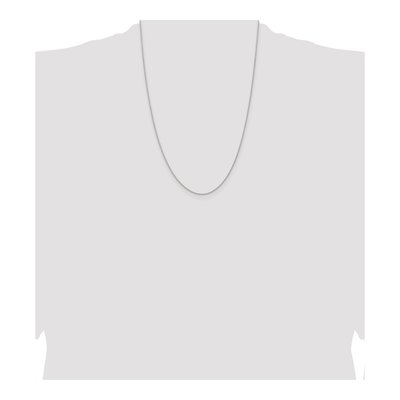 Sterling Silver 0.95mm Diamond-Cut Round Wheat Chain – view 4