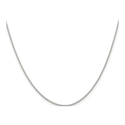 Sterling Silver 0.95mm Diamond-Cut Round Wheat Chain – view 2