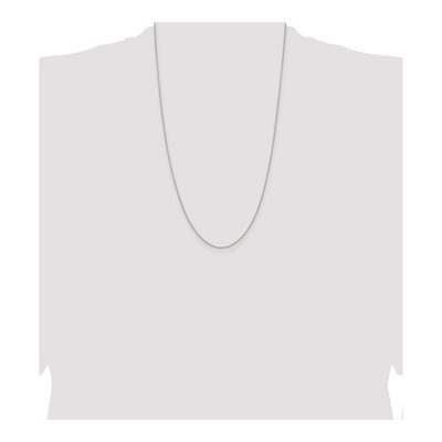 Sterling Silver 0.95mm Diamond-Cut Round Wheat Chain – view 4