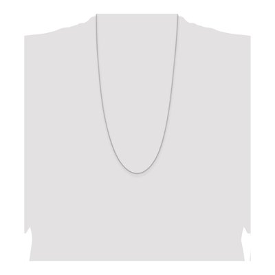 Sterling Silver 0.95mm Diamond-Cut Round Wheat Chain – view 4