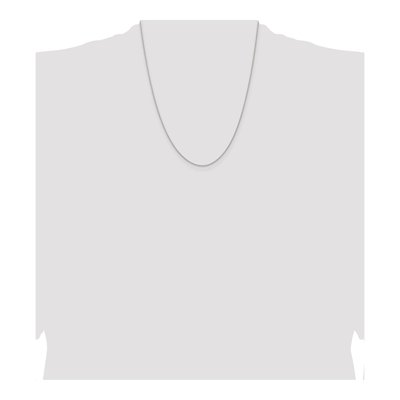 Sterling Silver 0.95mm Diamond-Cut Round Wheat Chain – view 4