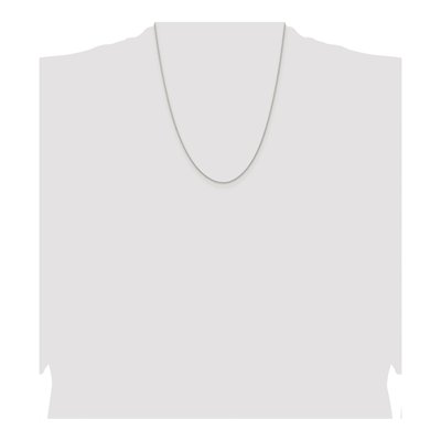 Sterling Silver 0.95mm Diamond-Cut Round Wheat Chain – view 4