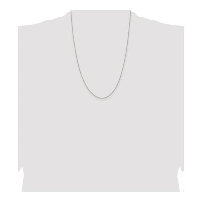 Sterling Silver 0.95mm Diamond-Cut Round Wheat Chain – view 4