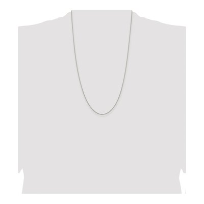 Sterling Silver 0.95mm Diamond-Cut Round Wheat Chain – view 4