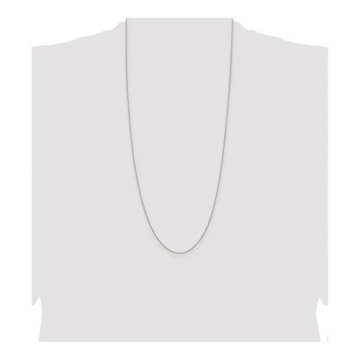 Sterling Silver 0.95mm Diamond-Cut Round Wheat Chain – view 4