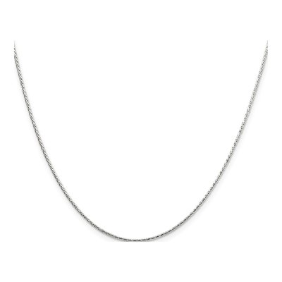 Sterling Silver 1.25mm Diamond-Cut Round Wheat Chain – view 2