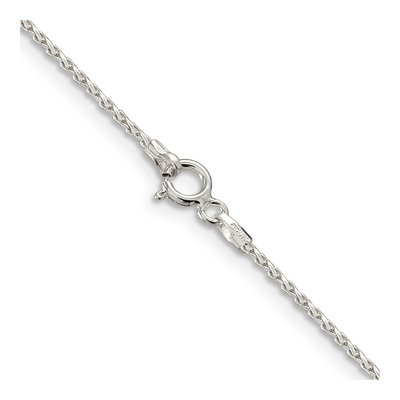 Sterling Silver 1.25mm Diamond-Cut Round Wheat Chain – view 3