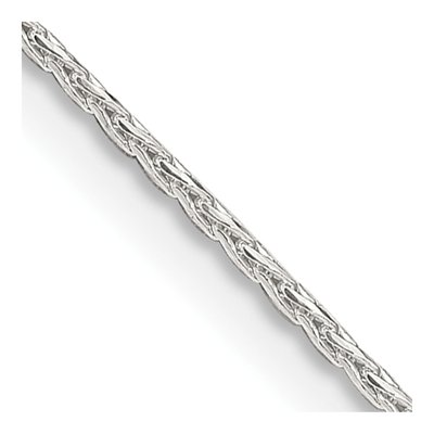 Sterling Silver 1.25mm Diamond-Cut Round Wheat Chain